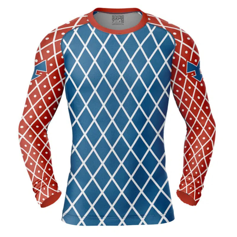 Mista Guido Jojo's Bizarre Adventure Long Sleeve Rash Guard Compression Shirt