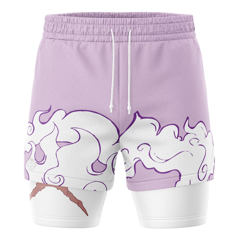 Monkey D Luffy X Scar One Piece 2-in-1 Performance Shorts - Image 2