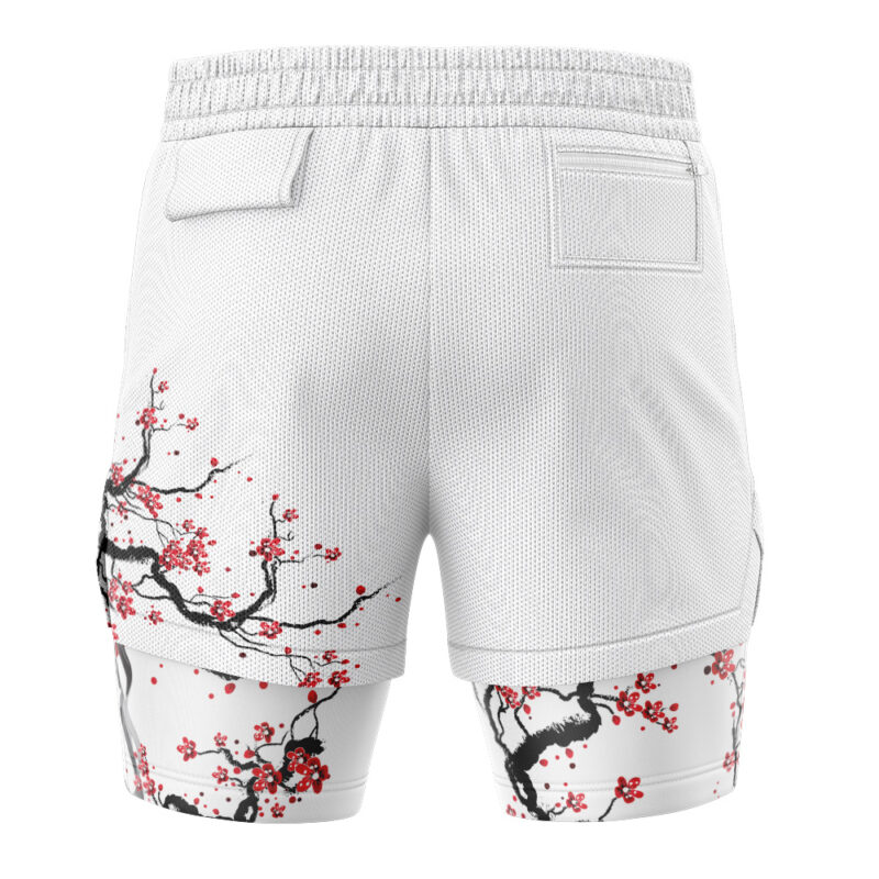 Nezuko Kamado Cherry Blossom Demon Slayer 2-in-1 Performance Shorts - Image 4