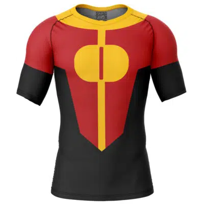 Oliver Grayson Age 10 Invincible Short Sleeve Rash Guard Compression Shirt