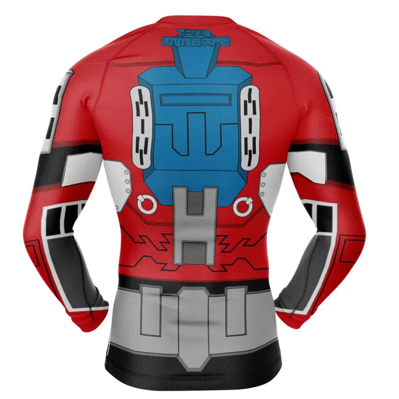Optimus Prime Transformer Long Sleeve Rash Guard Compression Shirt