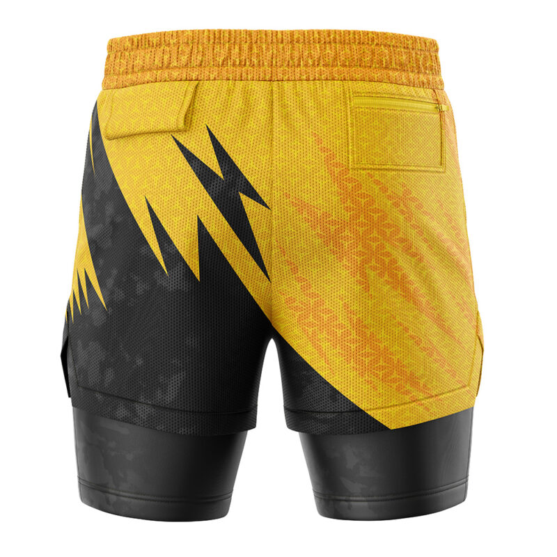 Pikachu Attack V1 Pokemon 2-in-1 Performance Shorts - Image 4