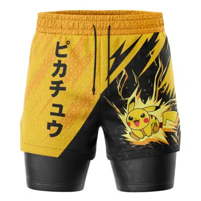 Pikachu Attack V1 Pokemon 2-in-1 Performance Shorts