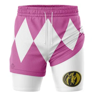 Pink Ranger V2 Mighty Morphin Power Rangers 2-in-1 Performance Shorts