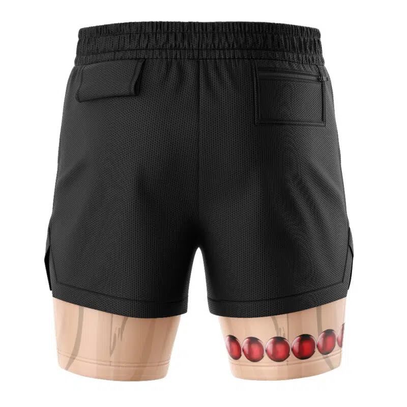 Portgas D Ace Tattoo One Piece 2-in-1 Performance Shorts - Image 4