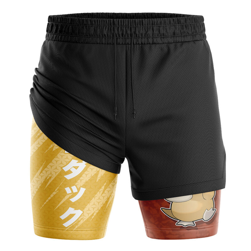 Psyduck Attack V2 Pokemon 2-in-1 Performance Shorts - Image 3