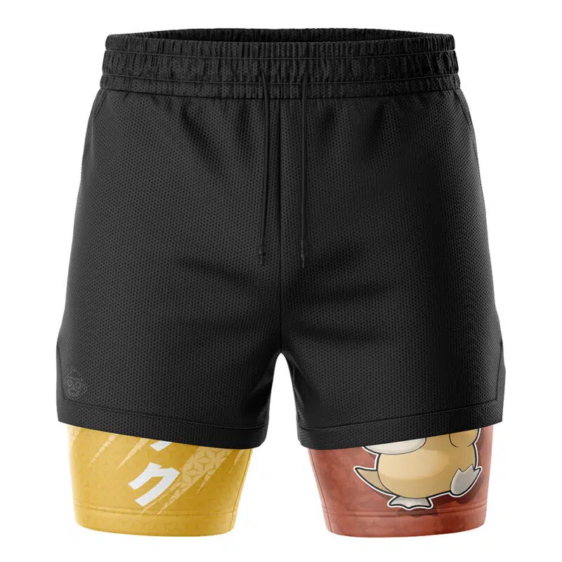 Psyduck Attack V2 Pokemon 2-in-1 Performance Shorts - Image 2