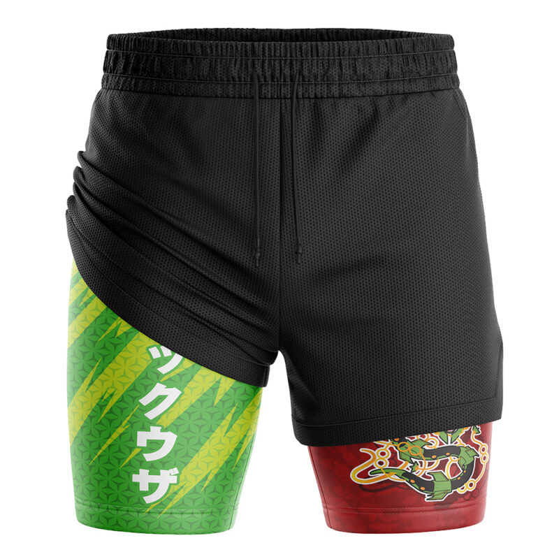 Rayquaza Attack V2 Pokemon 2-in-1 Performance Shorts - Image 3
