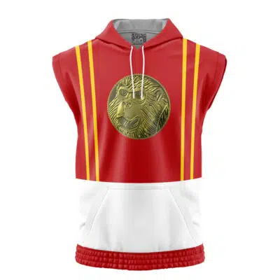 Red Ranger Ninjetti Power Rangers Sleeveless Hoodie