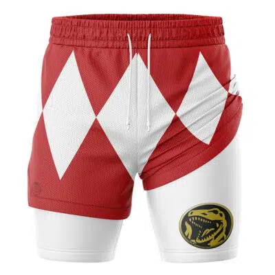 Red Ranger V2 Mighty Morphin Power Rangers 2-in-1 Performance Shorts