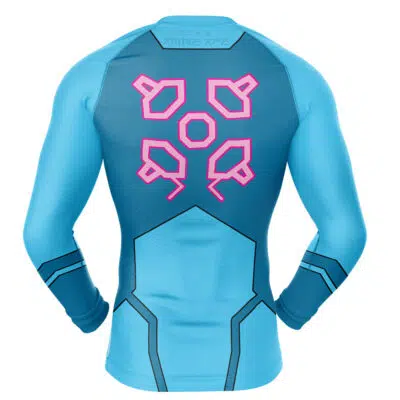 Samus Suit Metroid Prime Long Sleeve Rash Guard Compression Shirt