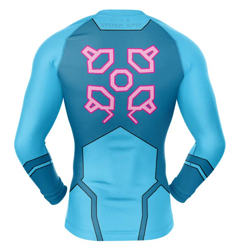 Samus Suit Metroid Prime Long Sleeve Rash Guard Compression Shirt