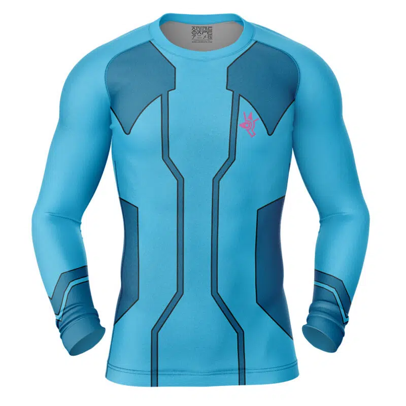 Samus Suit Metroid Prime Long Sleeve Rash Guard Compression Shirt