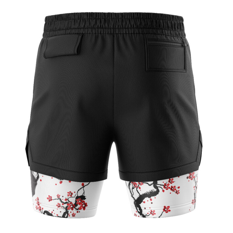 Satoru Gojo V2 Cherry Blossom Jujutsu Kaisen 2-in-1 Performance Shorts - Image 4