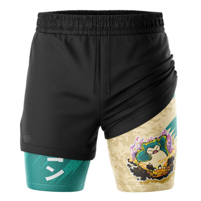 Snorlax Attack V2 Pokemon 2-in-1 Performance Shorts