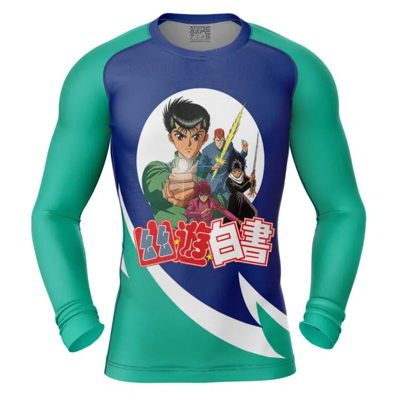 Spirit Detective Ghost Fighter Long Sleeve Rash Guard Compression Shirt