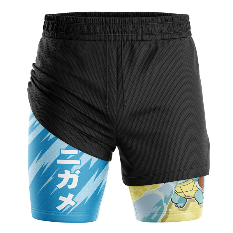 Squirtle Attack V2 Pokemon 2-in-1 Performance Shorts - Image 3