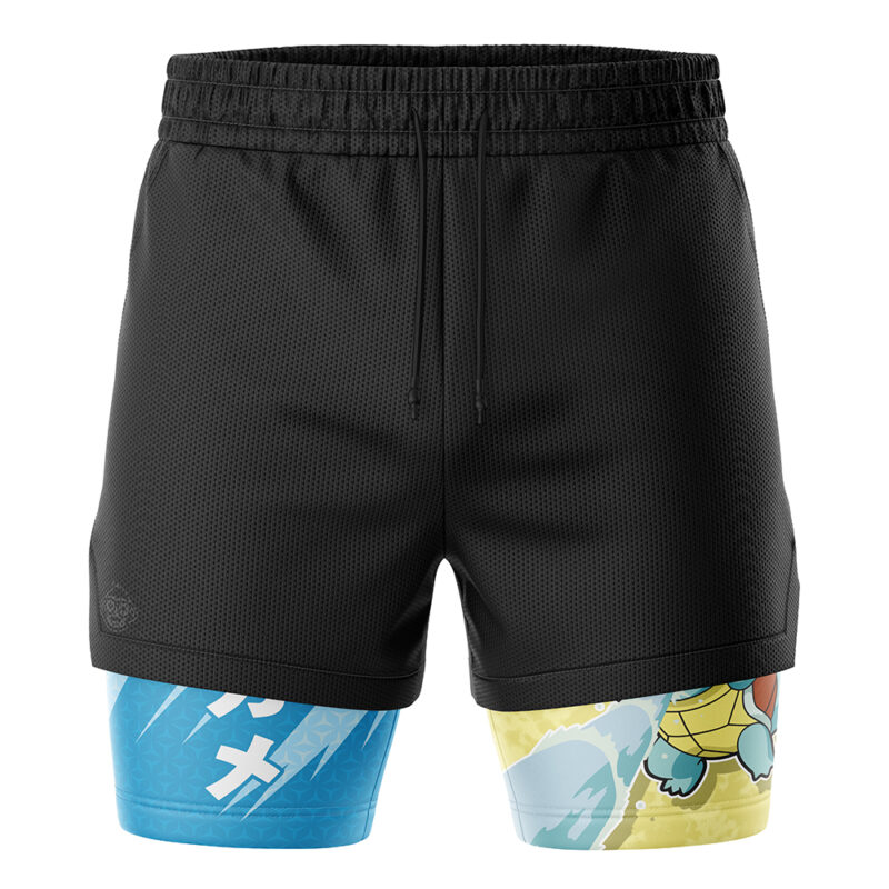 Squirtle Attack V2 Pokemon 2-in-1 Performance Shorts - Image 2
