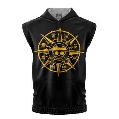Straw Hat Grand Fleet One Piece Sleeveless Hoodie