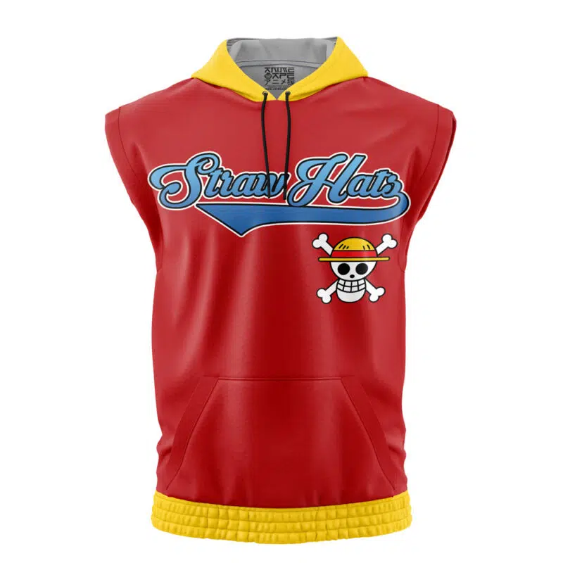 Straw Hats Luffy One Piece Sleeveless Hoodie