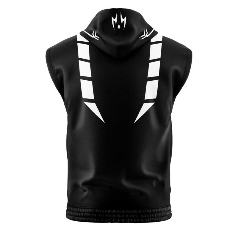 Sukuna White Marks Jujtsu Kaisen Sleeveless Hoodie - Image 2