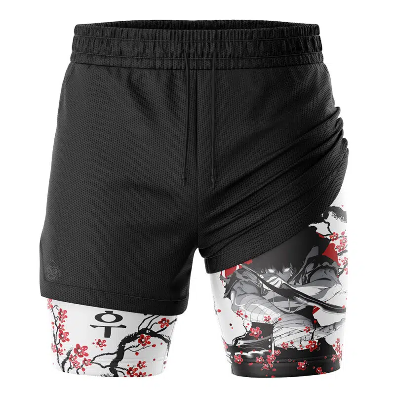 Sung Jin Woo Cherry Blossom Solo Leveling 2-in-1 Performance Shorts