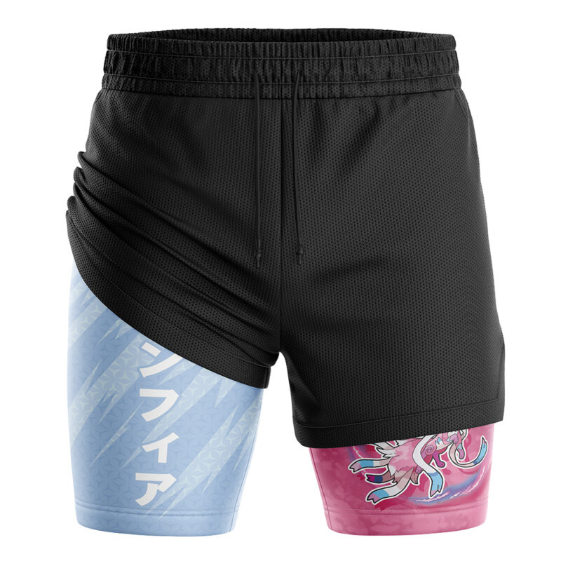 Sylveon Attack V2 Pokemon 2-in-1 Performance Shorts - Image 3