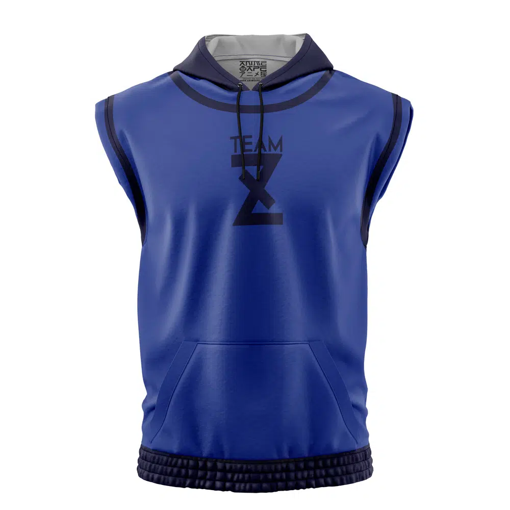 Team Z Blue Lock Sleeveless Hoodie | Anime Ape
