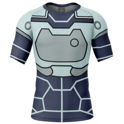 Tech Jacket Invincible Short Sleeve Rash Guard Compression Shirt