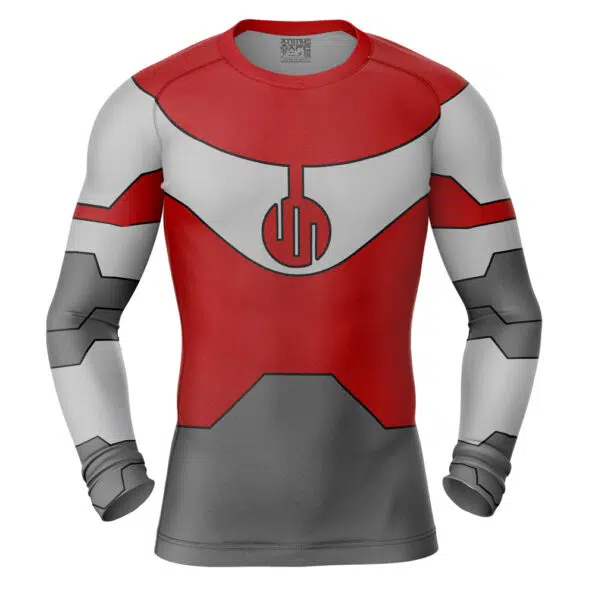 Thragg Invincible Long Sleeve Rash Guard Compression Shirt