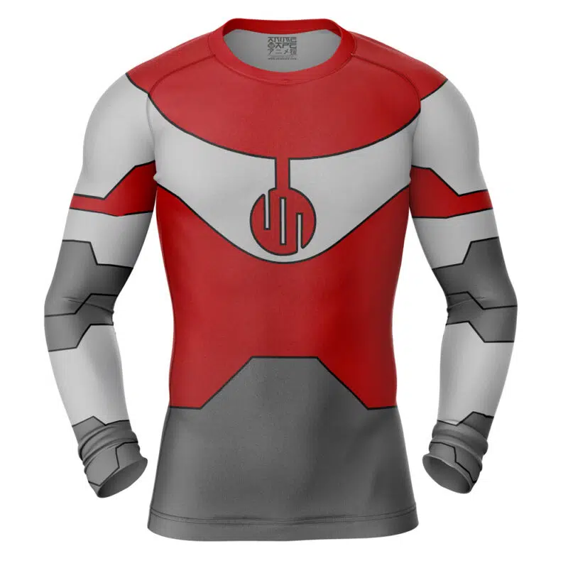 Thragg Invincible Long Sleeve Rash Guard Compression Shirt