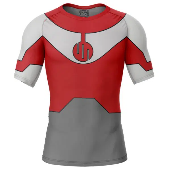 Thragg Invincible Short Sleeve Rash Guard Compression Shirt