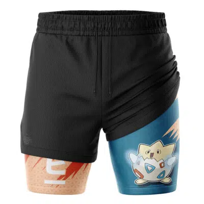 Togepi Attack V2 Pokemon 2-in-1 Performance Shorts