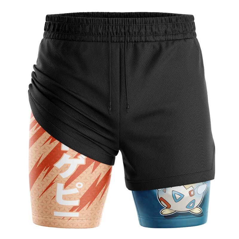 Togepi Attack V2 Pokemon 2-in-1 Performance Shorts - Image 3