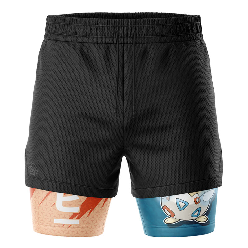 Togepi Attack V2 Pokemon 2-in-1 Performance Shorts - Image 2