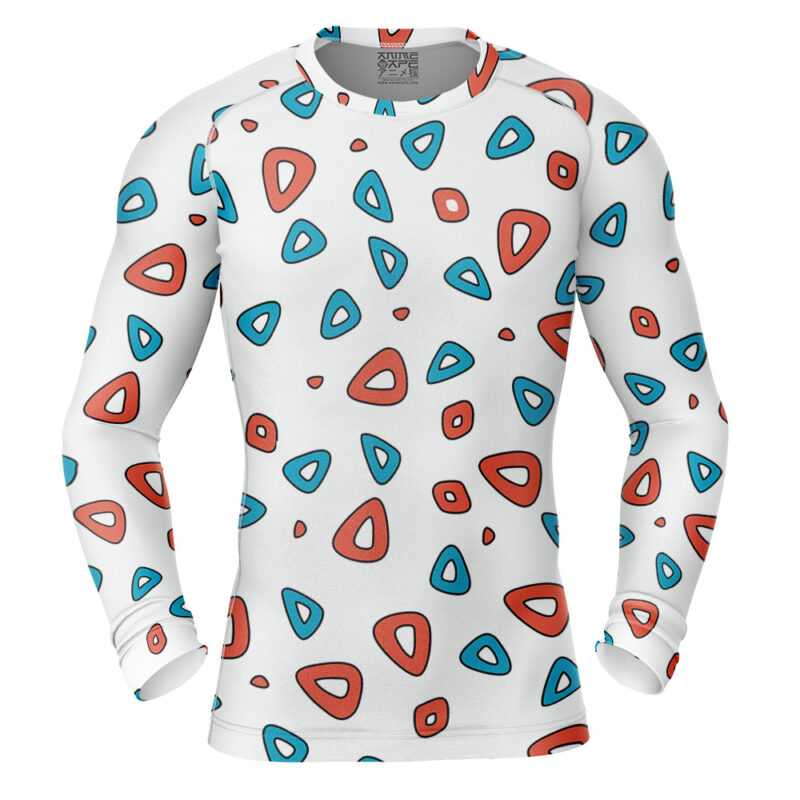 Togepi Pokemon Long Sleeve Rash Guard Compression Shirt