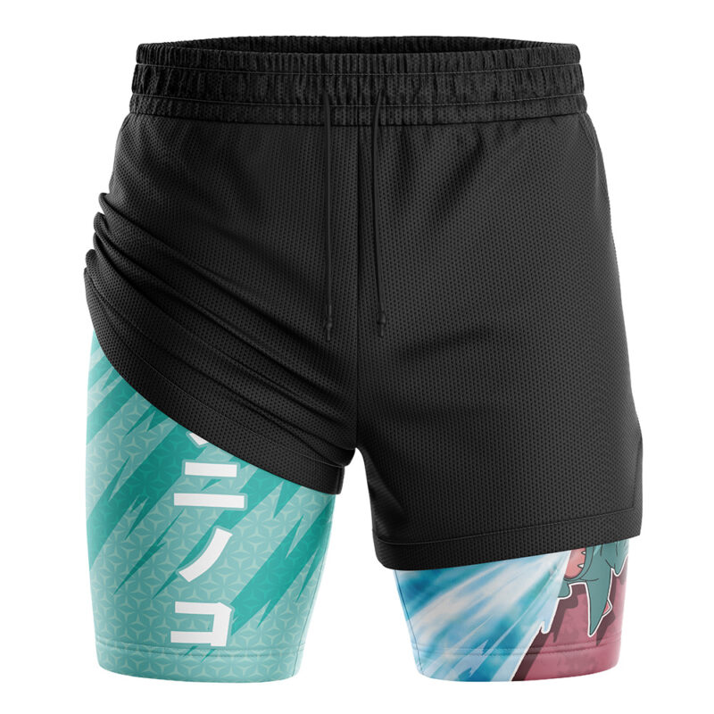 Totodile Attack V2 Pokemon 2-in-1 Performance Shorts - Image 3