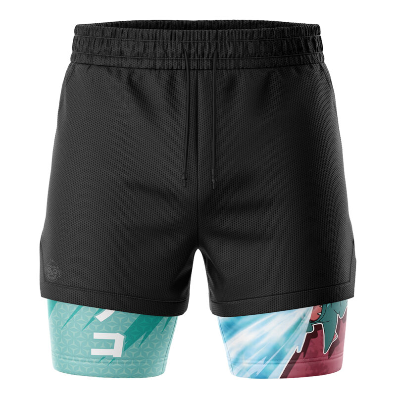 Totodile Attack V2 Pokemon 2-in-1 Performance Shorts - Image 2