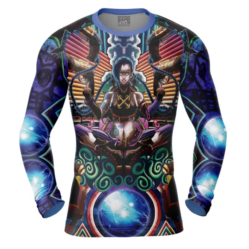 Trippy Jinx Arcane Short Sleeve Rash Guard Compression Shirt
