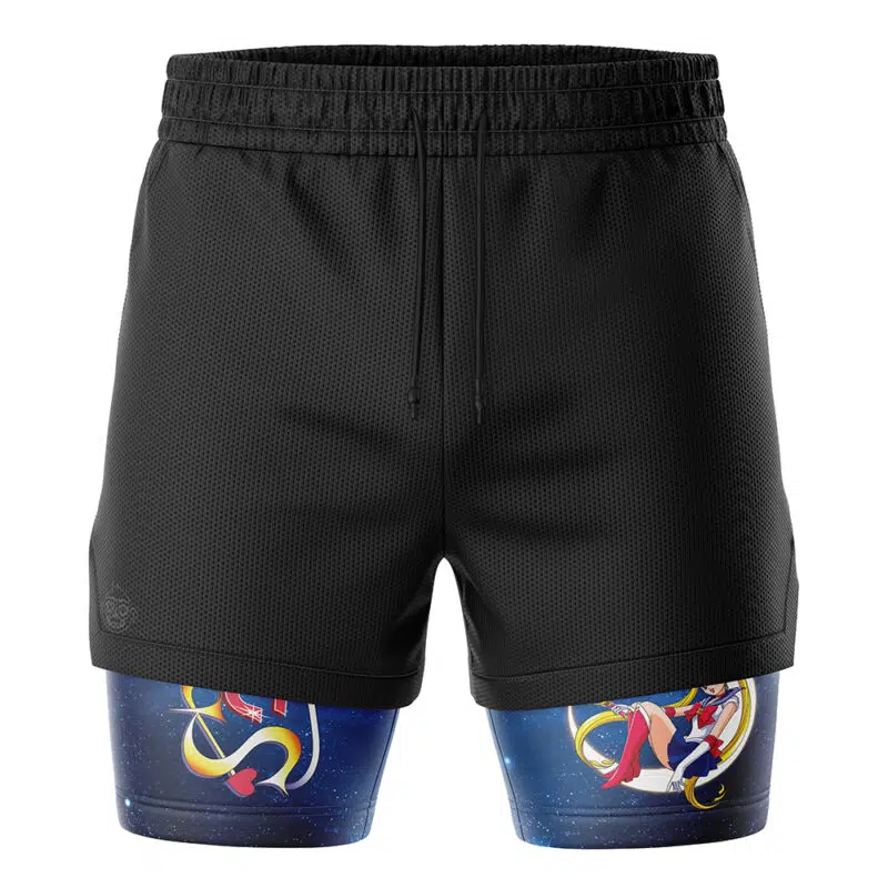 Usagi Tsukino Sailor Moon 2-in-1 Performance Shorts - Image 2