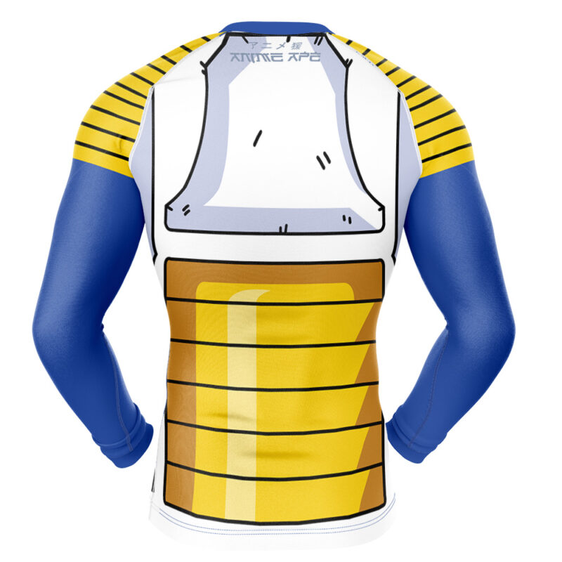 Vegeta Battle Suit V2 Dragon Ball Z Long Sleeve Rash Guard Compression Shirt - Image 2