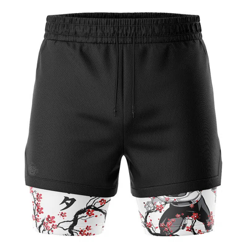Vegeta Cherry Blossom Shippuden 2-in-1 Performance Shorts - Image 2