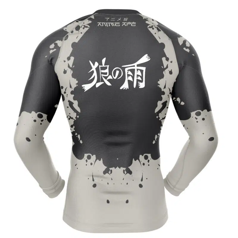 Wolfs Rain Long Sleeve Rash Guard Compression Shirt - Image 2