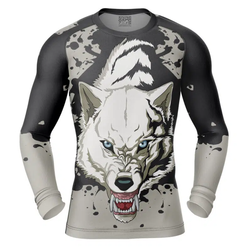 Wolfs Rain Long Sleeve Rash Guard Compression Shirt