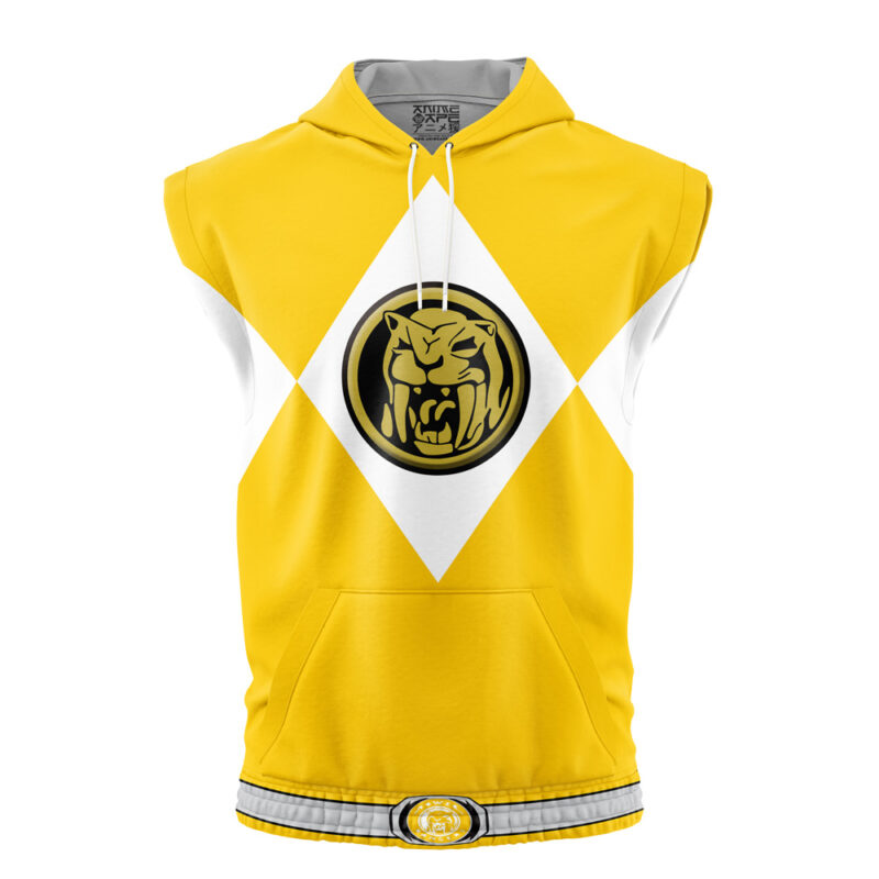 Yellow Ranger Mighty Morphin Power Rangers Sleeveless Hoodie