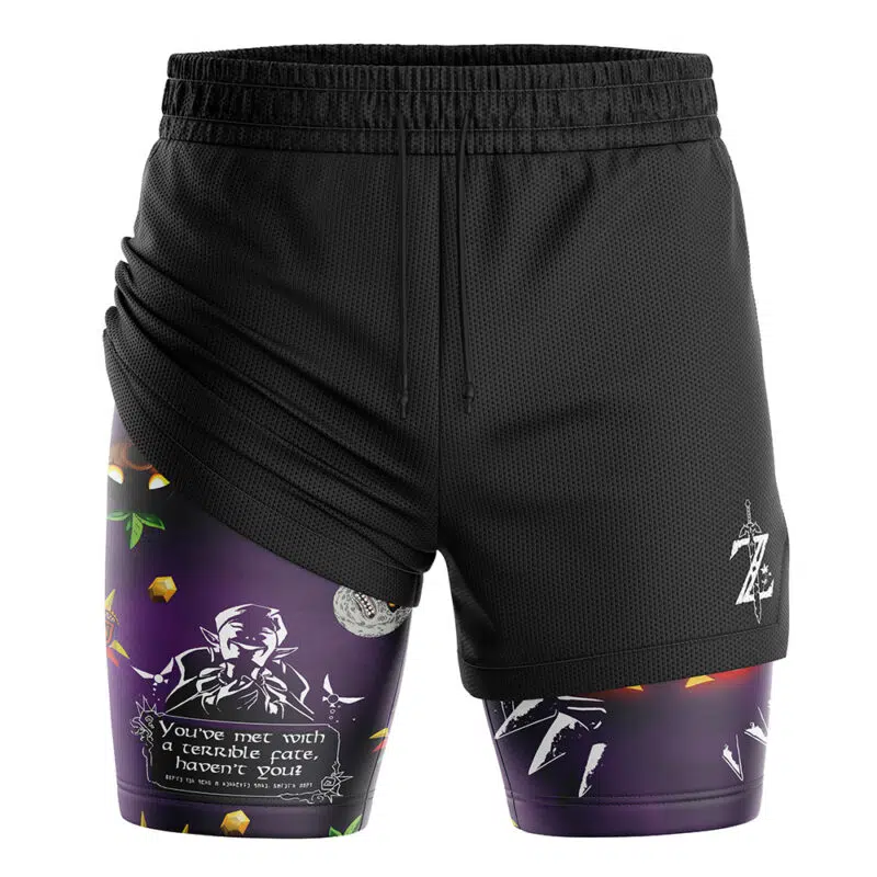 You've Met With A Terrible Fate Legend of Zelda 2-in-1 Performance Shorts
