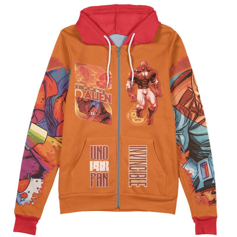 Allen the Alien Invincible Streetwear Zip Hoodie Jacket - Image 2