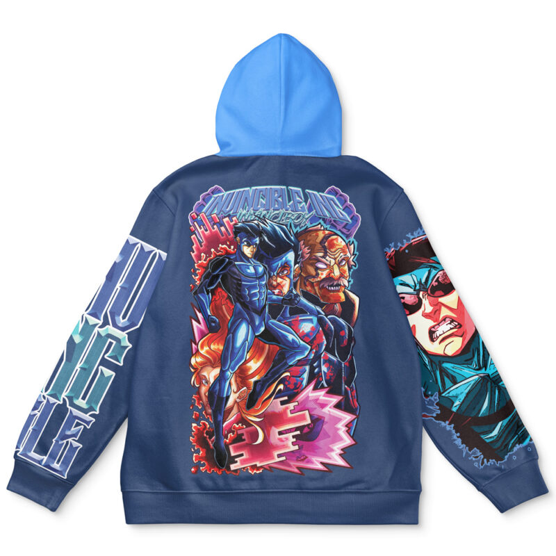 Invincible Blue Invincible Streetwear Hoodie