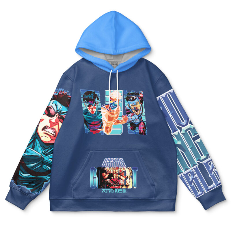Invincible Blue Invincible Streetwear Hoodie - Image 2