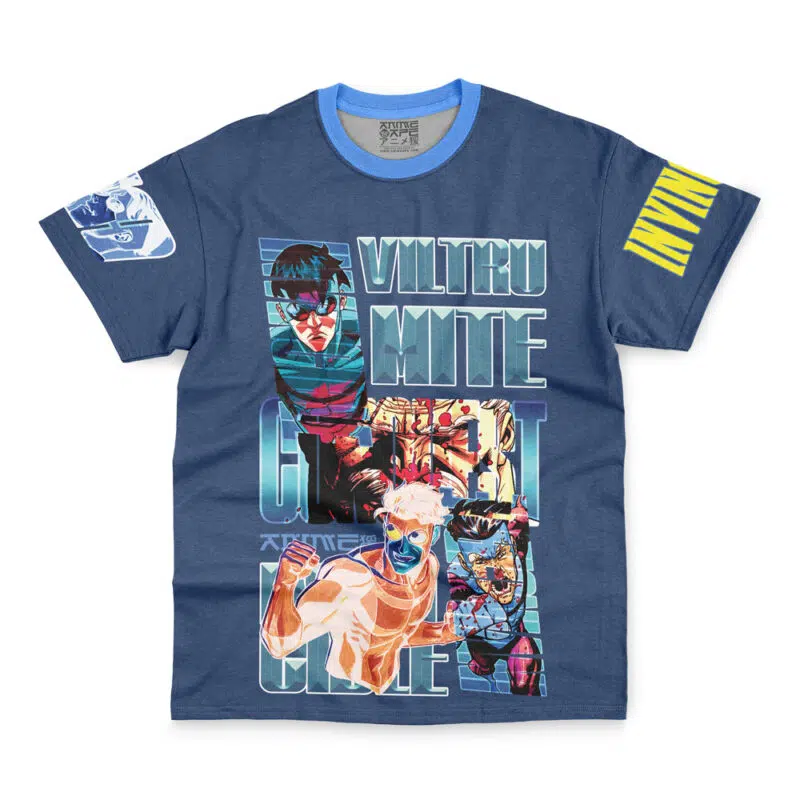 Invincible Blue Invincible Streetwear T-Shirt - Image 4